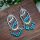 Tassel Turquoise rétro boucles d’oreilles Bohème femmes accessoires